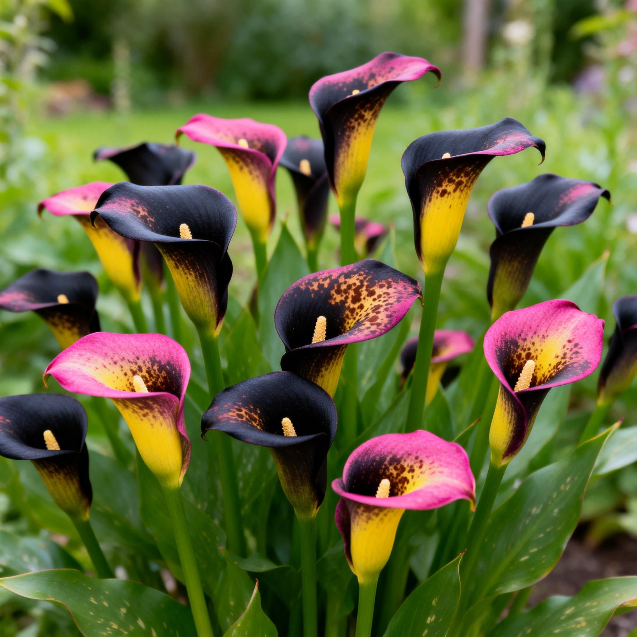 Perennial/Beautiful Calla Lily Bulbs/Hardy Calla Lily Bulbs for Planting Now UK,Quality Display,Available in a Variety of Colors,Ready to Plant-4bulbs-A