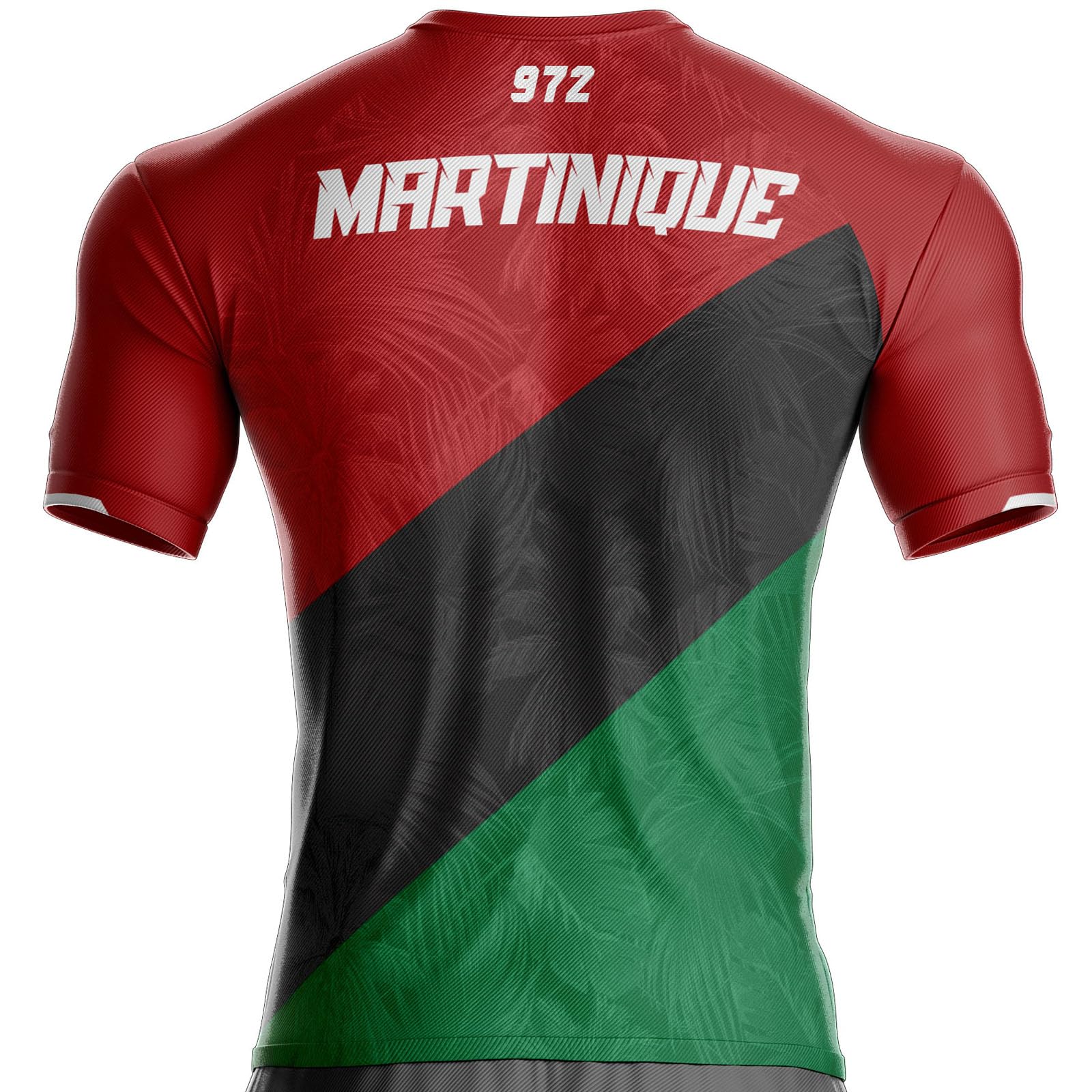 Maillot Martinique Football 972 Microfibre Confortable, Cadeau, avec Drapeau, Tshirt