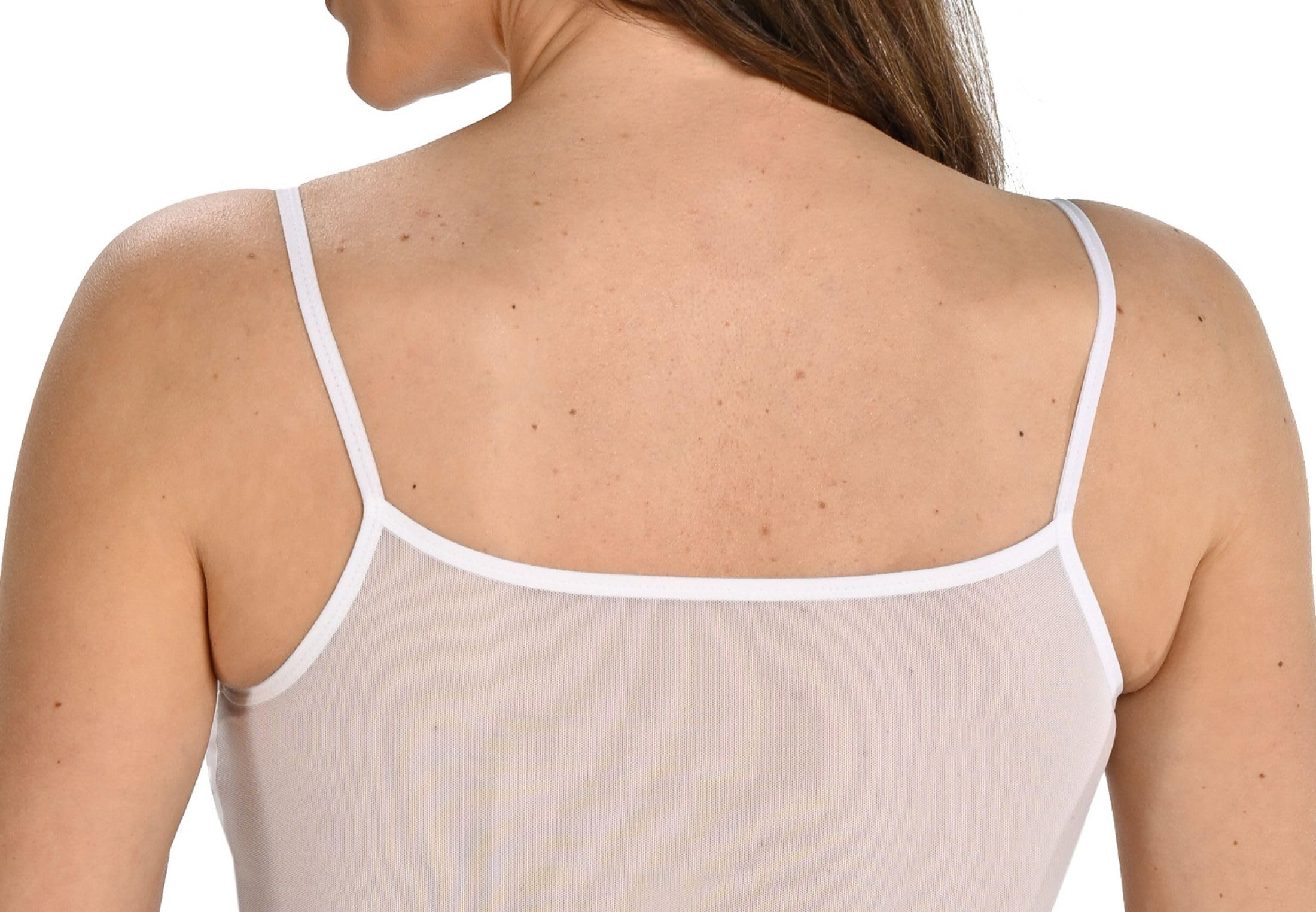 Teyli Stringbody Damen aus Netzmaterial - Bodysuit Women Spaghetti - String body Netz Frauen Spaghettiträger - Bequemer Bodys für Damen