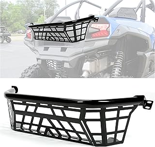 KUAFU Cargo Barricade Compatible with 2020-2023 Kawasaki Teryx KRX 1000 Luggage Rack Steel Bed Enclosure Tailgate Black Powder Coated