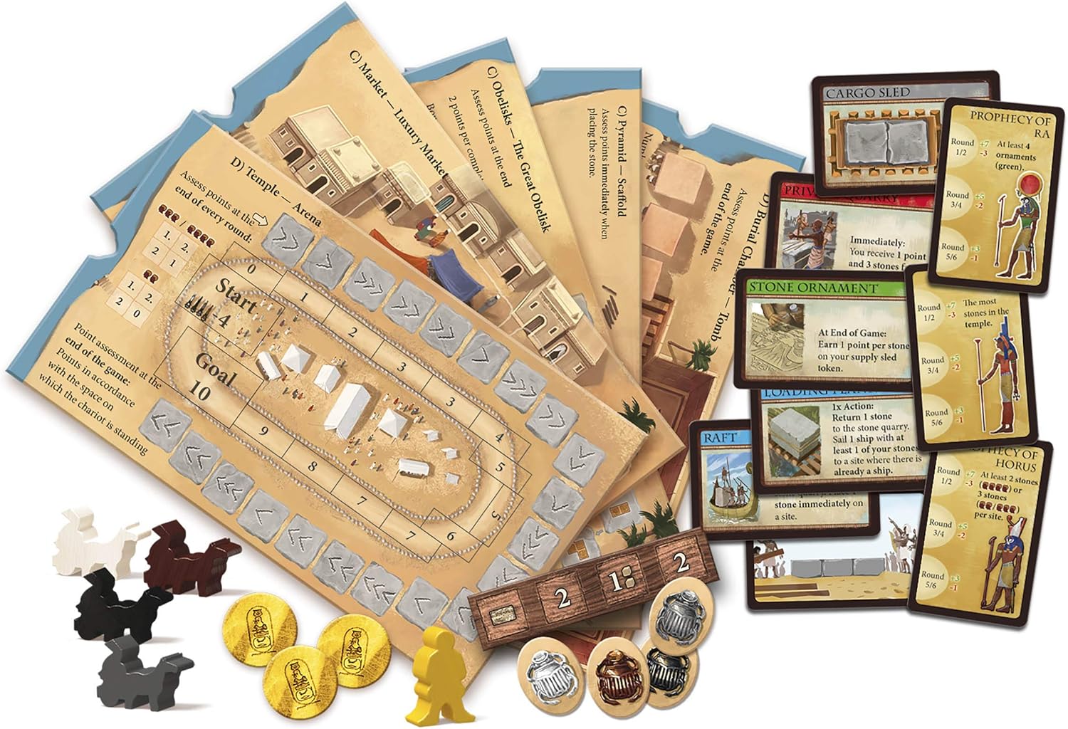 Thames & Kosmos Imhotep: A New Dynasty (Expansion Pack) for Award Winning Family Board Game by Kosmos | 2-4 Players | Ages 10+, Bronze