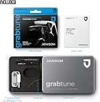Grabtune Acoustic Guitar Capo-Tuner | 2 In 1 Equipment | Precise and Accurate Tuning System | Full Color LED Edge Lighting Display | USB Rechargeable Battery | Chrome Plating (Black)
