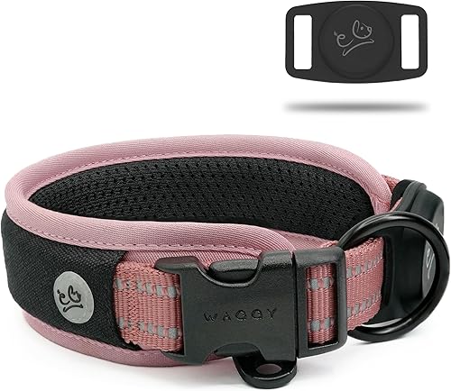 Miniatura 2 de Collar de perro de alta calidad, soporte para Airtag de Apple, ajustable, resistente, reflectante 3M, sin rozaduras, malla de aire ultra suave,