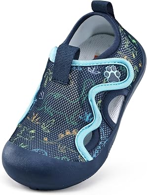 WateLves Toddler Wide Barefoot Water Shoes Kids Quick Dry Beach Shoes Girls Boys Non-Slip Aqua Athletic Sneakers for Hiking Swim Kayak Sport Accessories, Camping Essentials