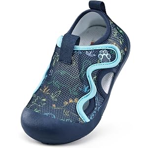 WateLves Toddler Wide Barefoot Water Shoes Kids Quick Dry Beach Shoes Girls Boys Non-Slip Aqua Athletic Sneakers for
