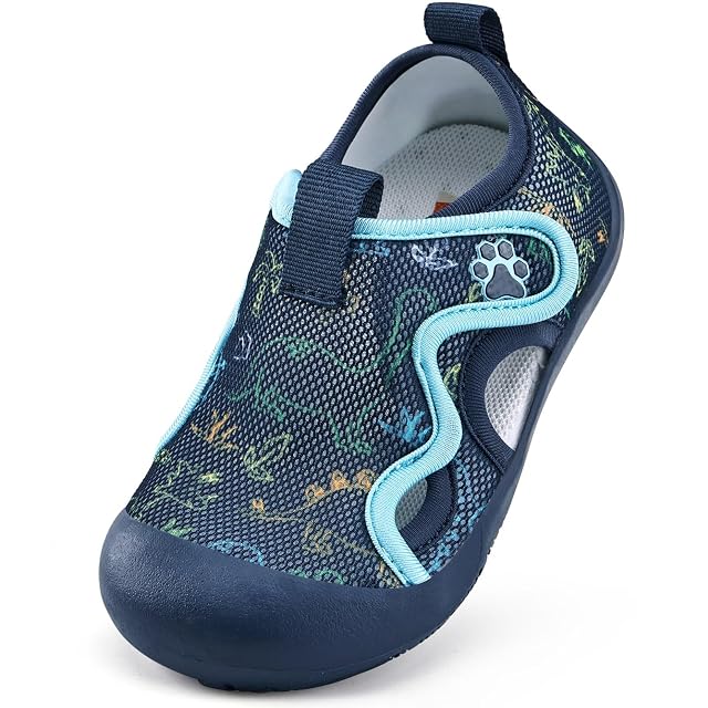 WateLves Toddler Wide Barefoot Water Shoes Kids Quick Dry Beach Shoes Girls Boys Non-Slip Aqua Athletic Sneakers for