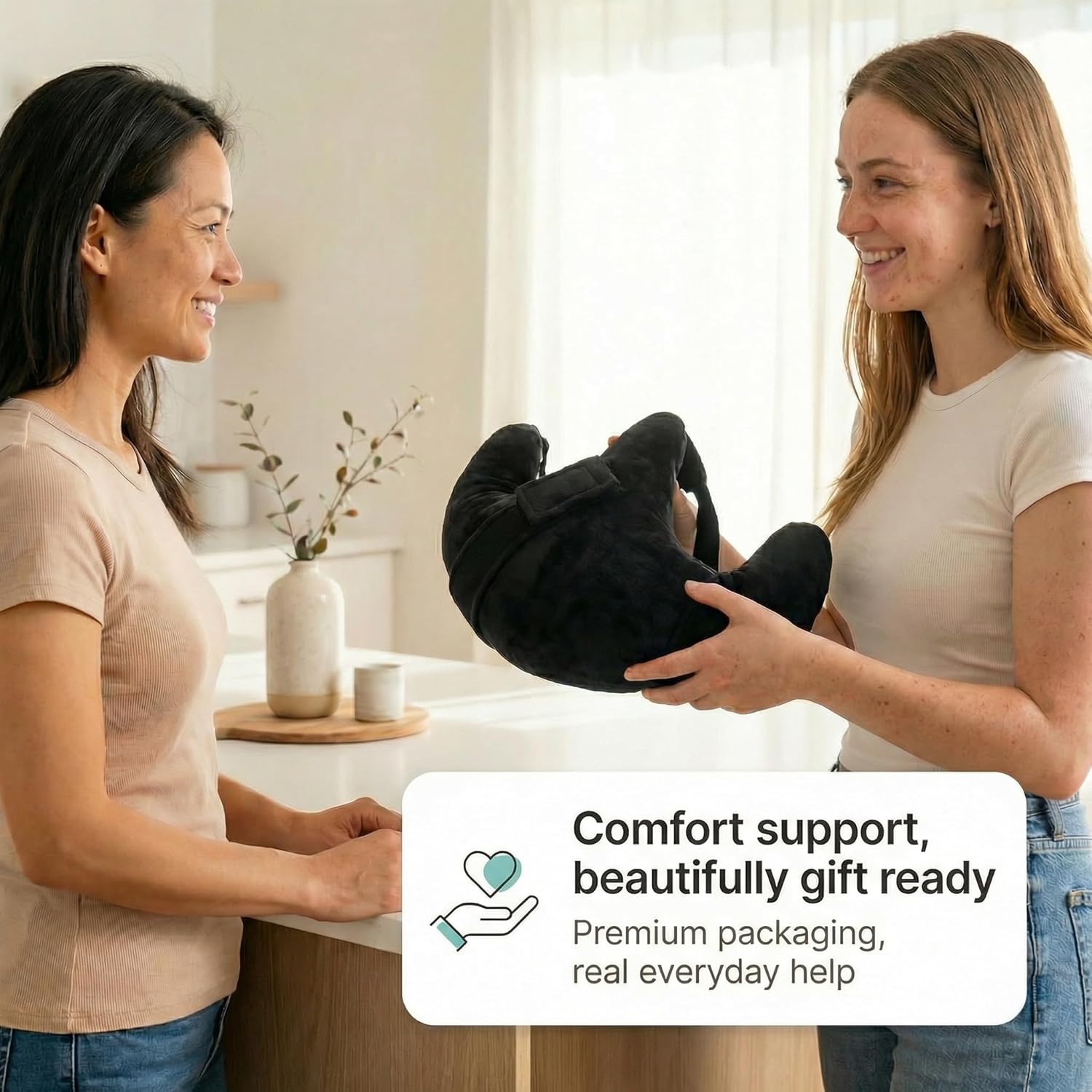 Shoulder Pillow for Shoulder Pain & Rotator Cuff Surgery Recovery – Arm Abduction Wedge with Adjustable Strap – Ergonomic Velvet Support -Post Op Arm Support Cushion for Sleeping