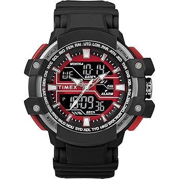 timex men's guard dgtl bold combo resin strap watch