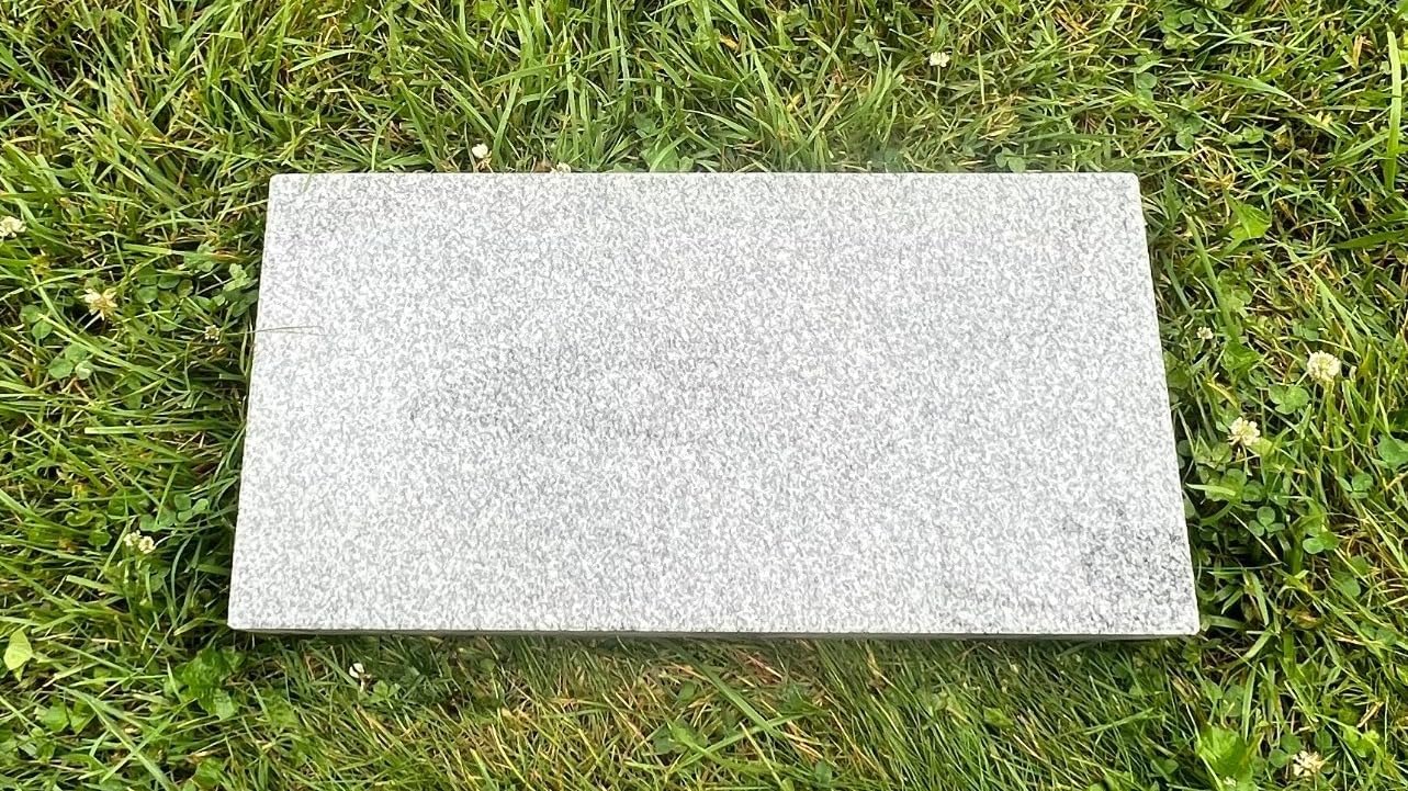 Grey Granite Footstone (Cemetary Certified)