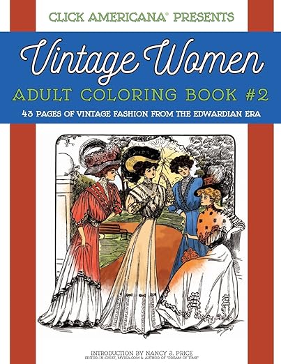 Amazon.com: Vintage Women: Adult Coloring Book #2: Vintage Fashion from ...