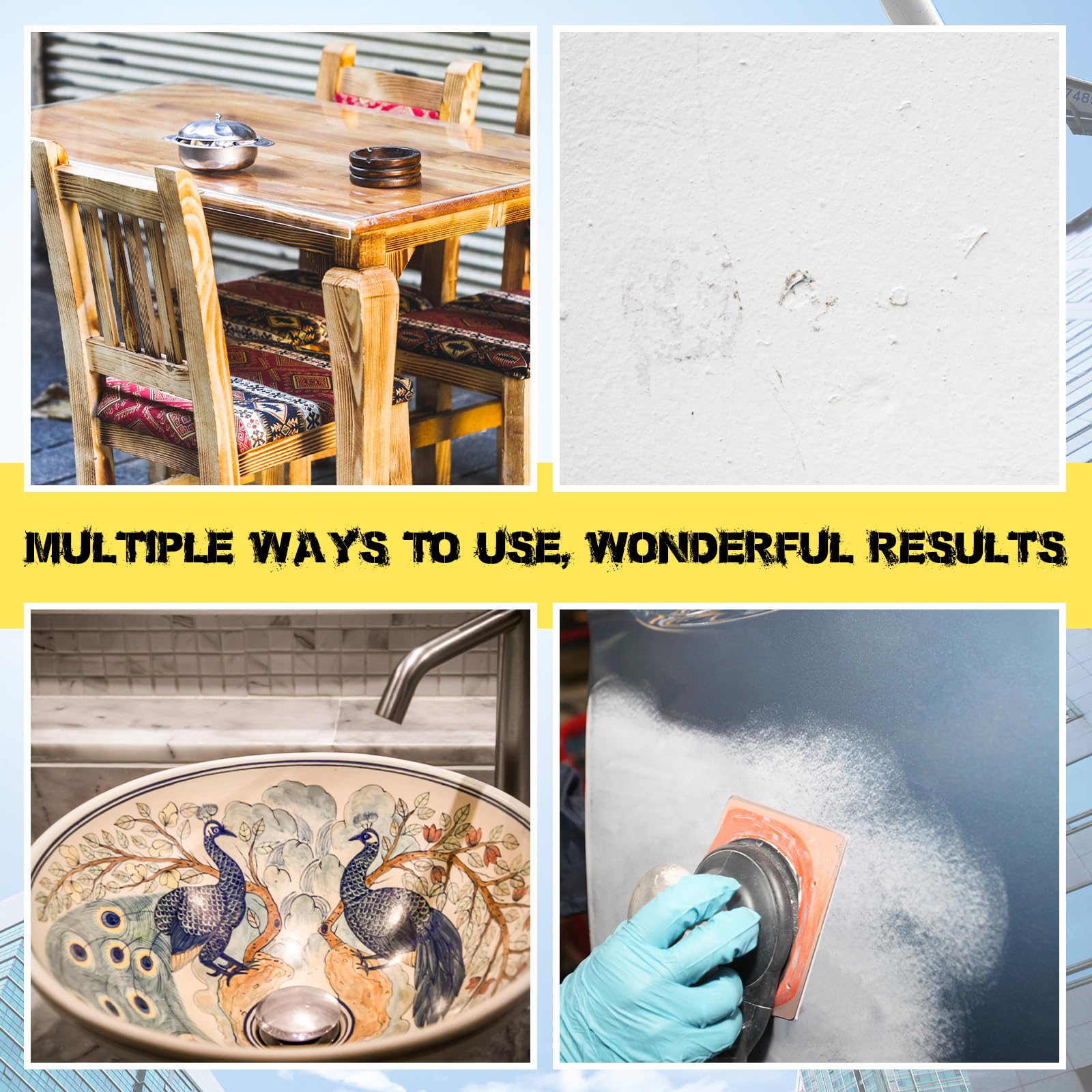 100 Pcs P180 Grit 3 X 5 Inch (80 X133 Mm) 14 Hole Sanding - View #9