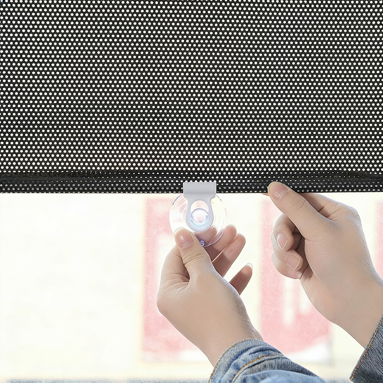 ByteRunning Automatic Retractable Sunshades,No Drilling Sunshade Roll Up Blinds,Suction Blinds For Window,Light-Blocking And Heat-Insulating,Suitable For Balconies,Kitchens