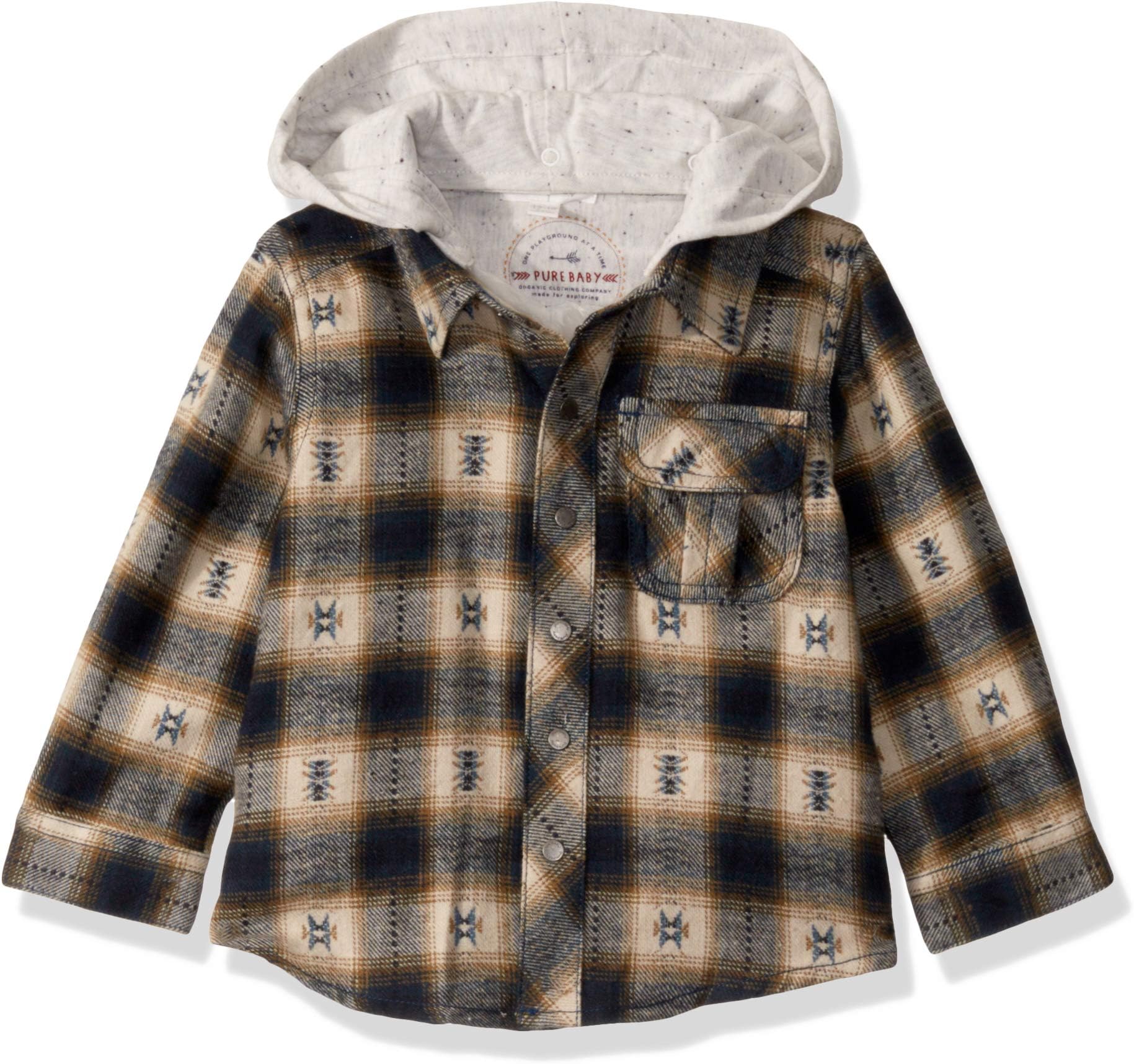 Purebaby Cactus Shirt (Baby) - Cactus Check-12-18 Months