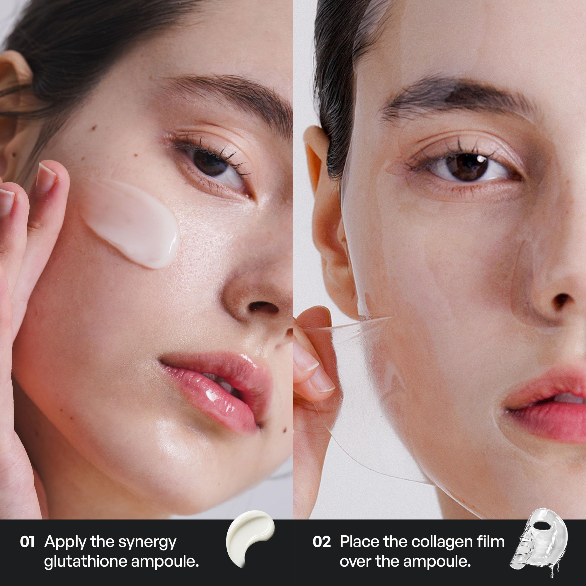 House of B High-Purity Glutathione Face Film 2-Step Overnight Collagen Mask