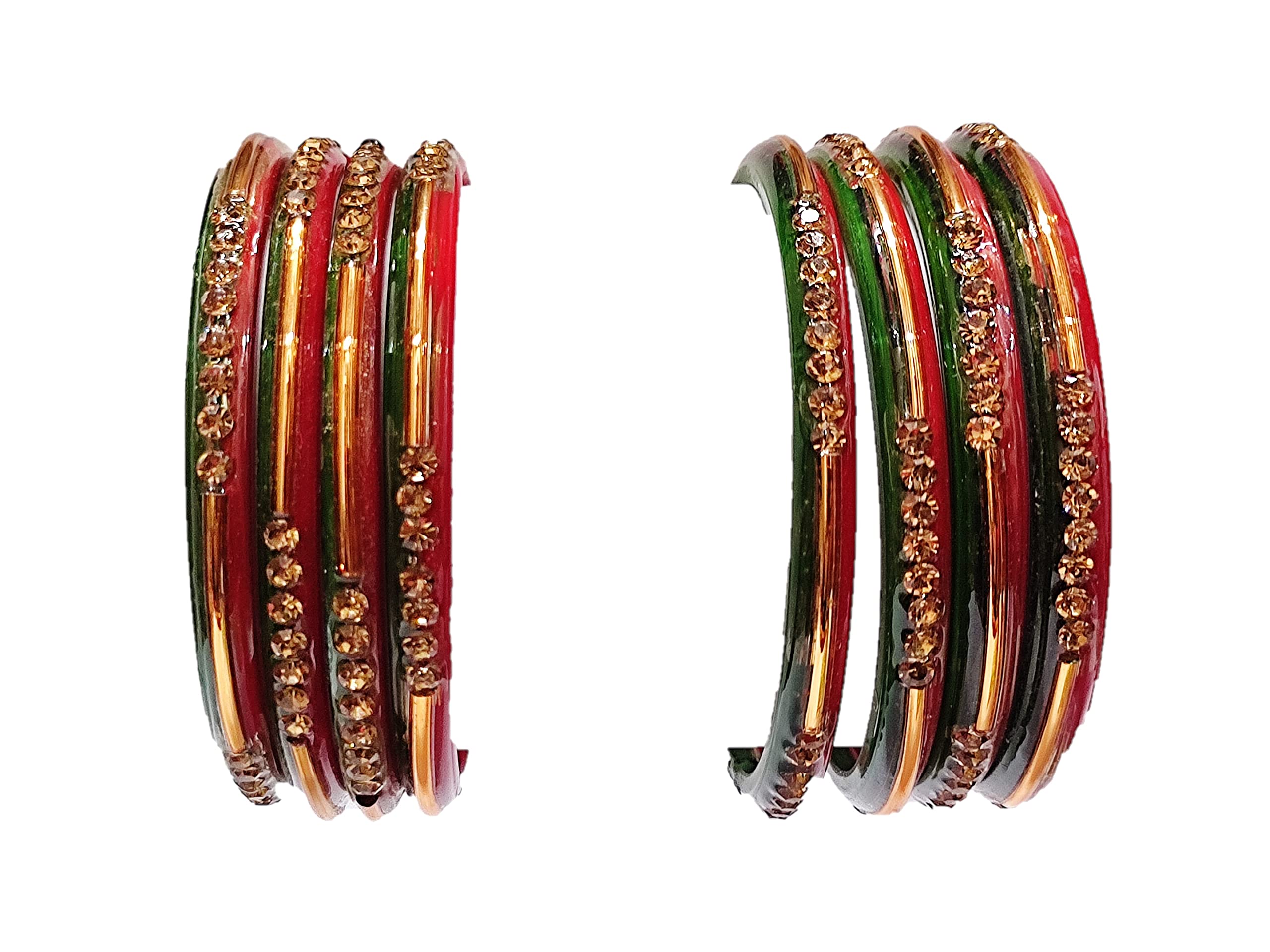 LPINE Imitation Glass Kada Set with Zircon Gemstone and Beads Studded worked Glossy finished Bangle/Kada/Chudi Set For Women/Girls Multi. (2-4, 4) (B09RZTBYSF) Amazon Price History, Amazon Price Tracker