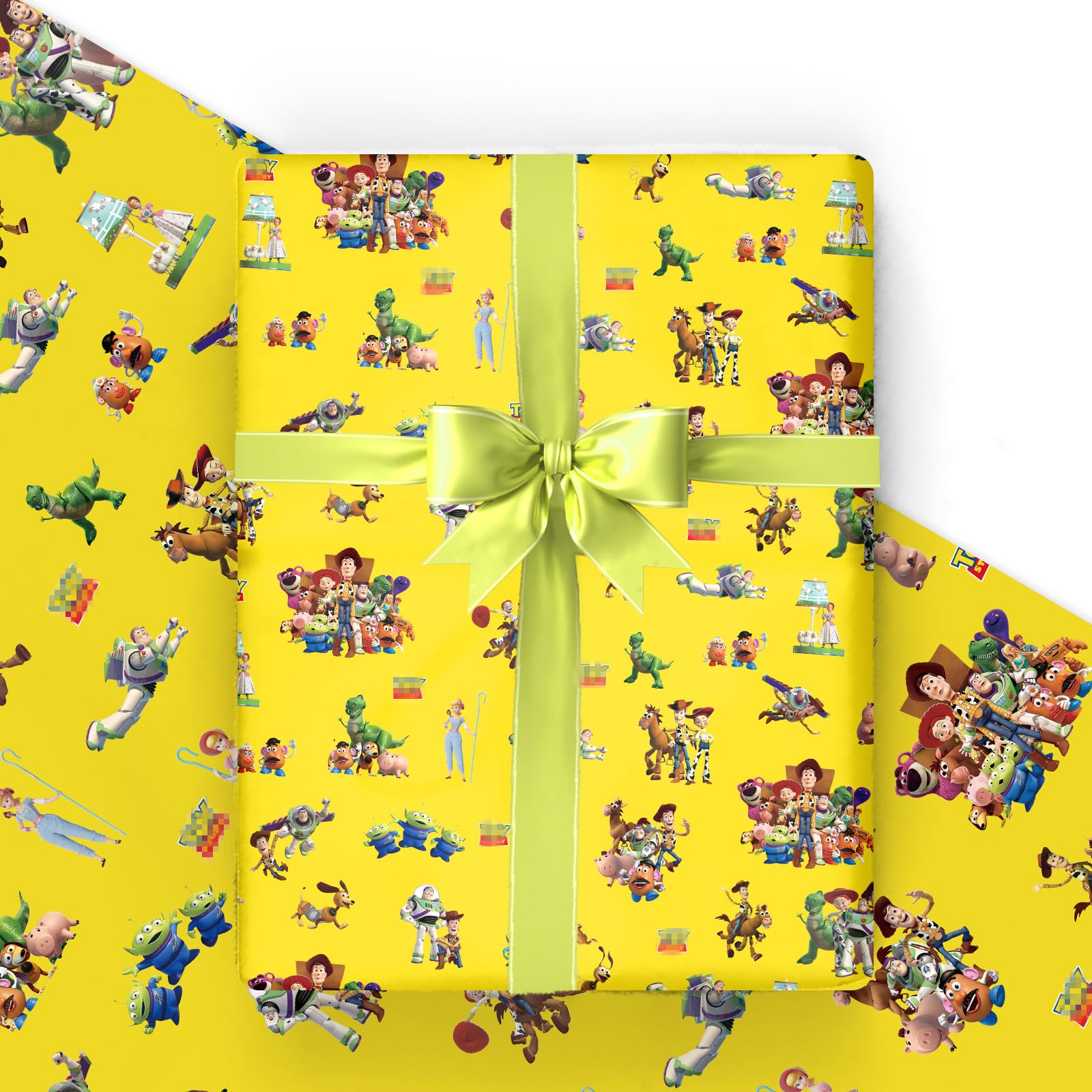 Wrapping Paper 5 Sheets- 50*70cm Cartoon Wrapping Paper Sheets, Gift WrappinG PapeR for Present Gift Wrap Pack for Birthday, Recyclable BirthDay WrapPing PapER for Kid Boy Girl Party Favor Decorations