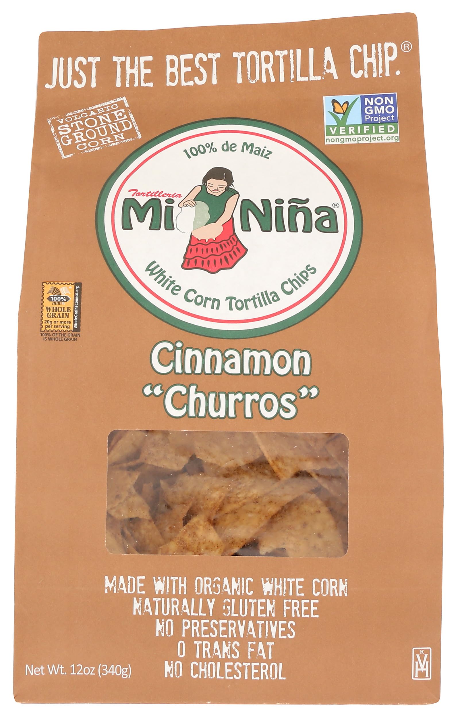 Amazon.com: Tortilleria Mi Nina, Chip Tortilla Churro Cinnamon