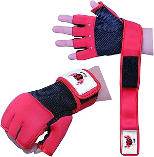 BOOM Prime Neoprene Boxing Inner Gel Gloves MMA Hand Wraps Fist Padded Bandages Punch Bag Mitts Muay Thai Wrist Support Straps Martial Arts Grappling Kickboxing UFC Gloves
