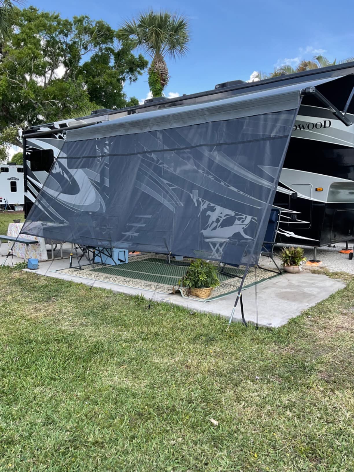 20/mo Finance RV Shade Screen for Awning 9’x15’3” Front Awning