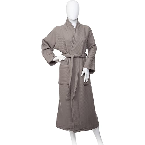 Superior Long-Staple Cotton Unisex Waffle Weave Bath Robe