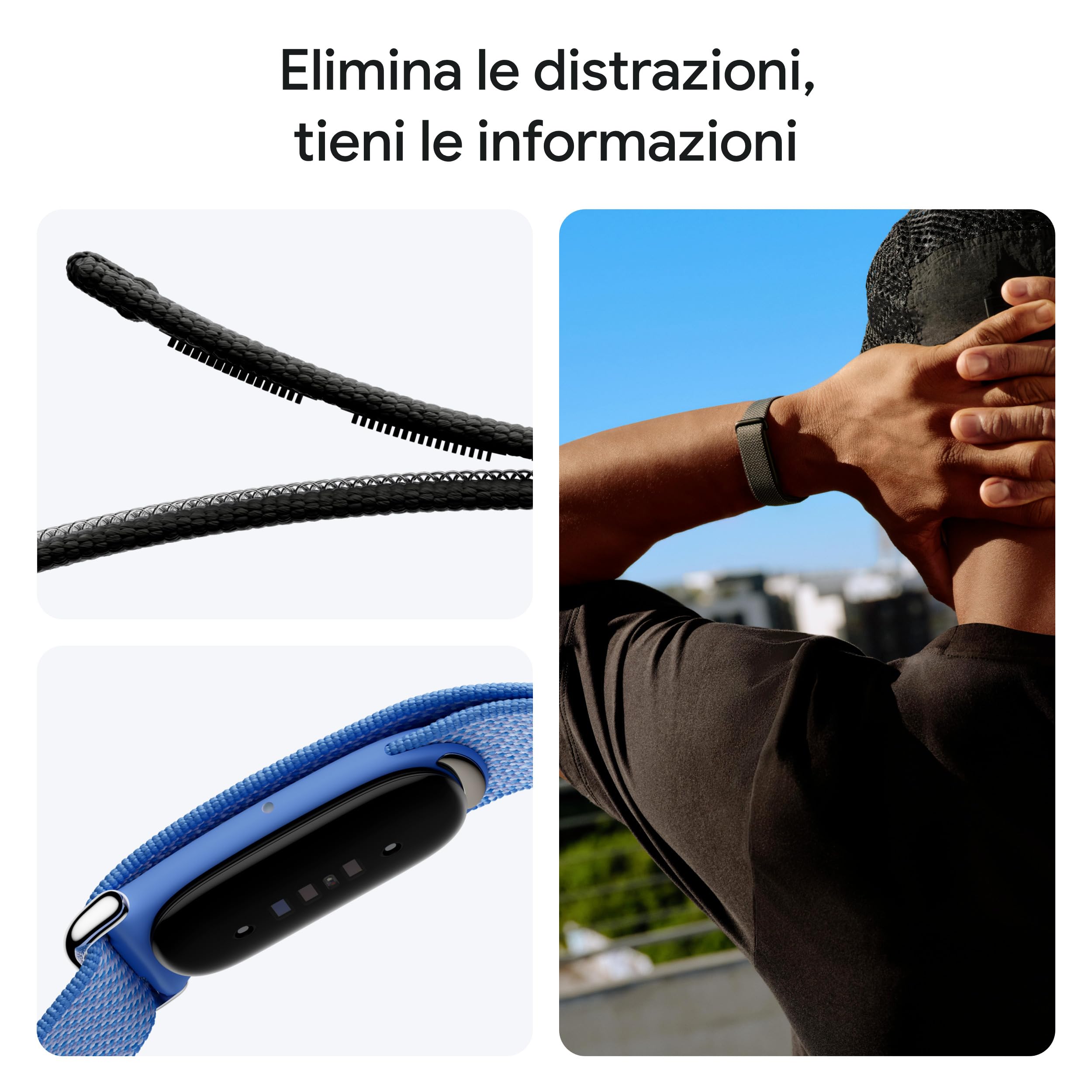 Google Fitbit Air - Activity tracker senza schermo con monitoraggio di fitness, battito cardiaco e sonno - Coaching personalizzato basato sull'AI - Fino a 7 giorni di autonomia - Rosso lampone