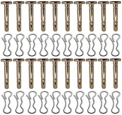 20 pasadores de cizalla y chavetas 738-04124A y 714-04040 para quitanieves Cub Cadet MTD Troy Bilt