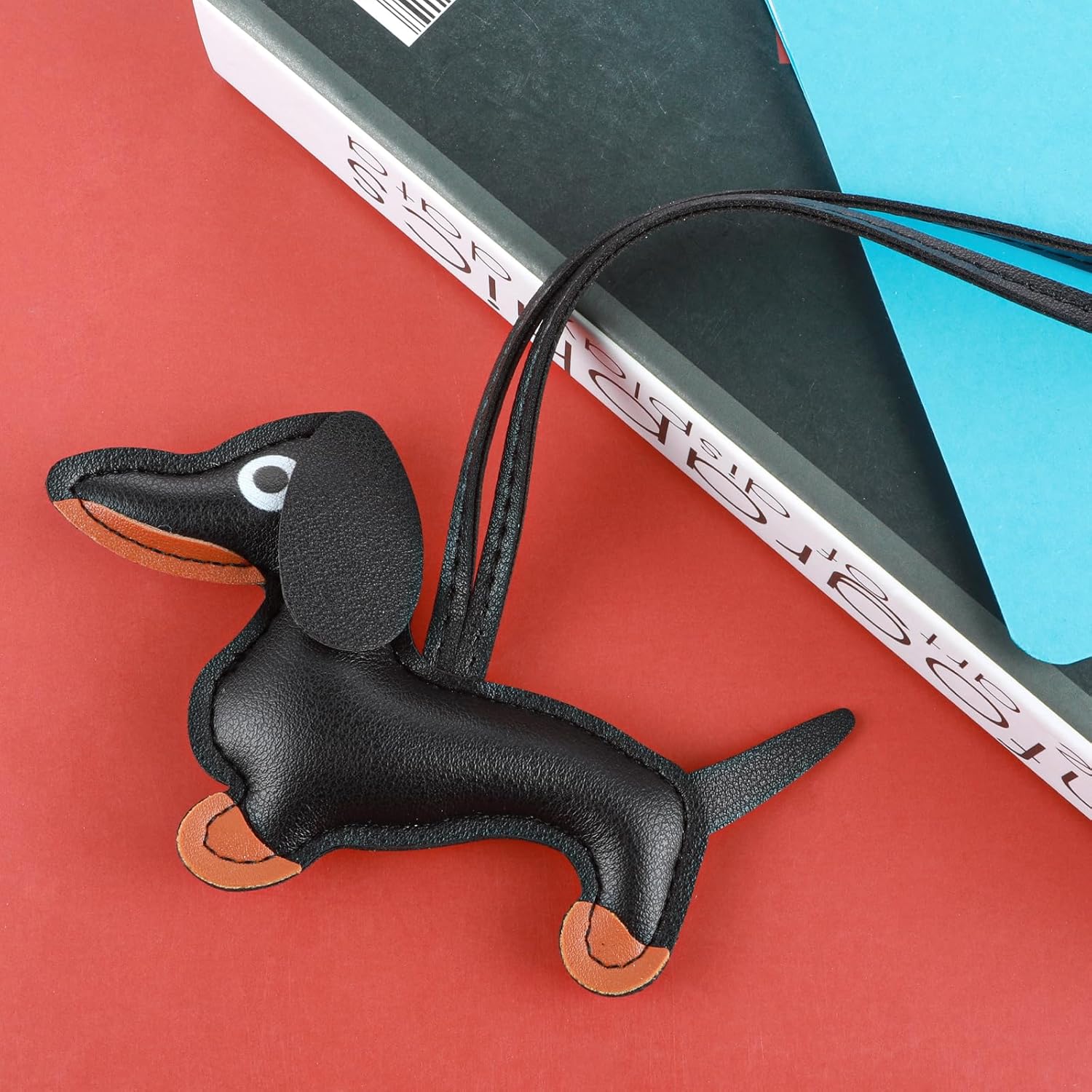 Dachshund Keychain, Dog Shaped Keychain Keyring Cute Leather Animal Ornament Handmade Key Holder Charm Gifts - Image 8