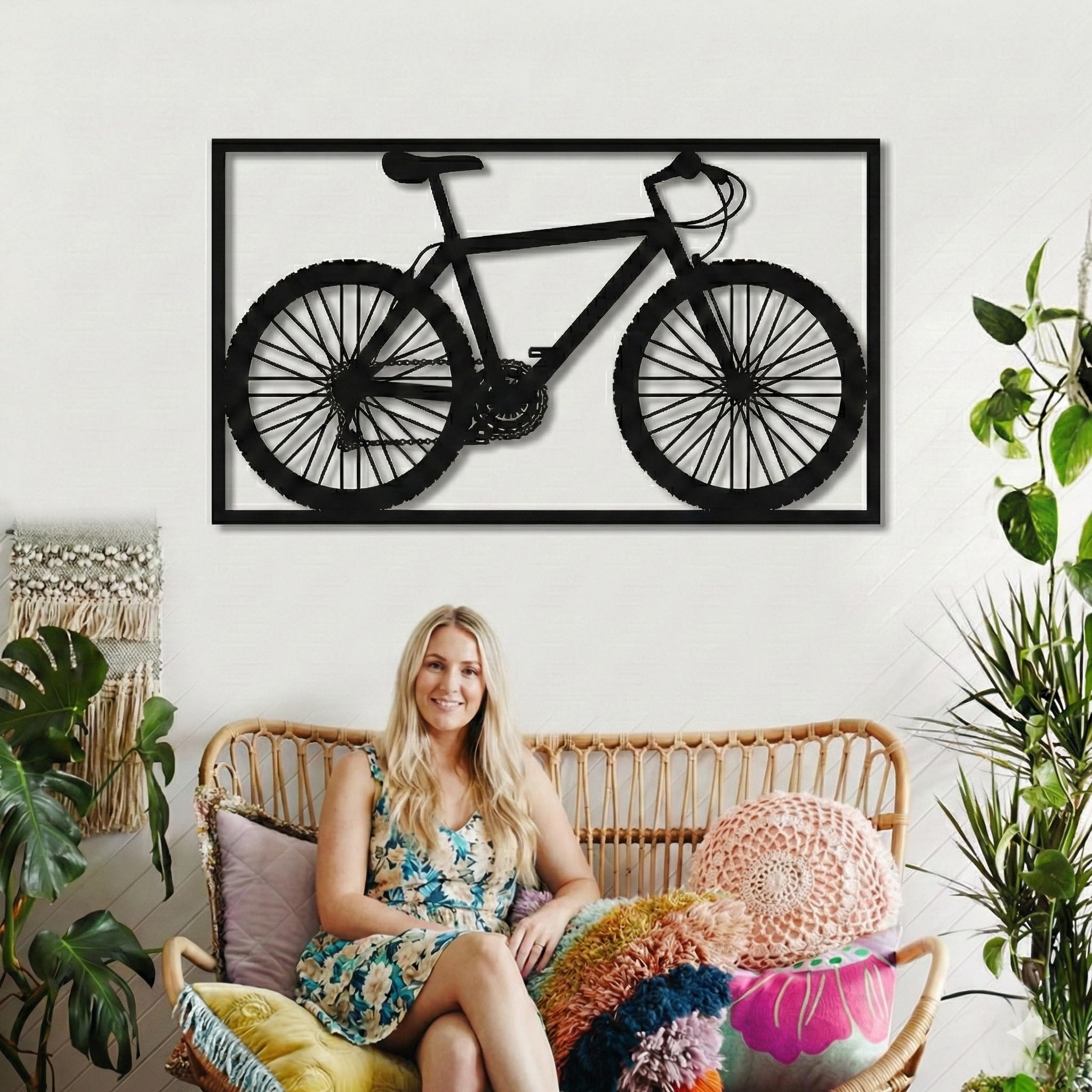 Applique Murale Décorative Cadre De Vélo - Design Cycle Art, Idéale Pour Les Passionnés De Fixie Et Vélos Whyte