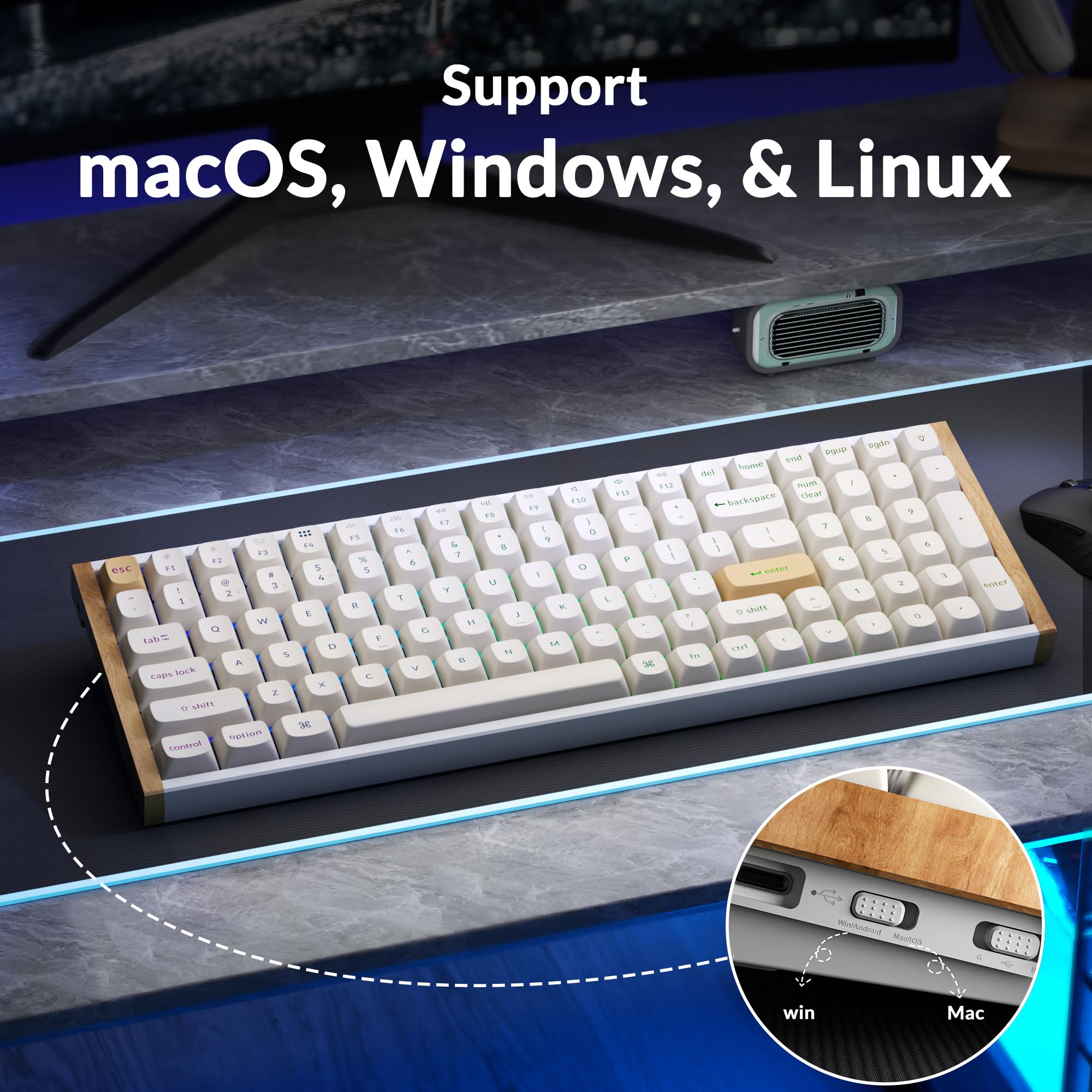 Amazon.co.jp: Keychron K4 HE 96% Wireless Hall Effect Keyboard