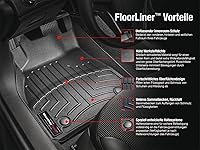 Vista 3 de WeatherTech Revestimientos para pisos a medida para Toyota Sequoia, Tundra, Sequoia - 1ra fila (442771), Negro