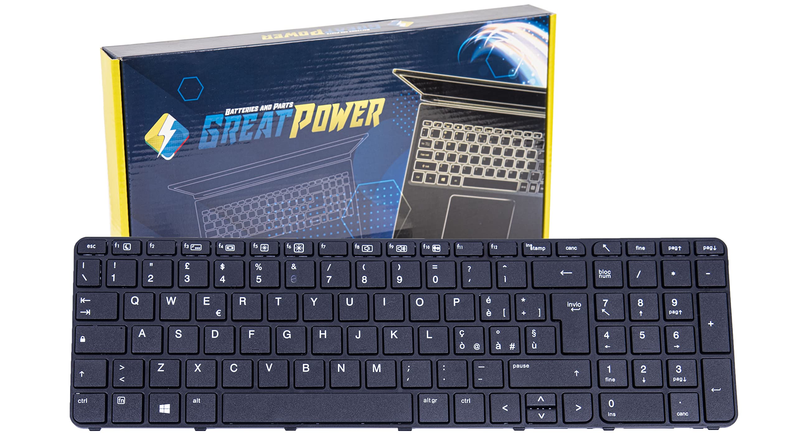 INFOELETTRONICA LO STORE DELLA CONVENIENZA E QUALITA' Tastiera Italiana per HP ProBook 455 G3 470 G3 450 G4 | 455 G4