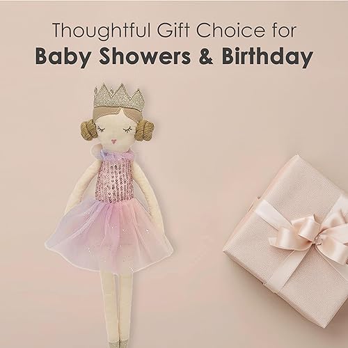 Miniatura 5 de MON AMI Magali Rainbow Princess  Muñeca de peluche suave y elegante de 15 pulgadas, uso como juguete o decoración de habitación, gran regalo para