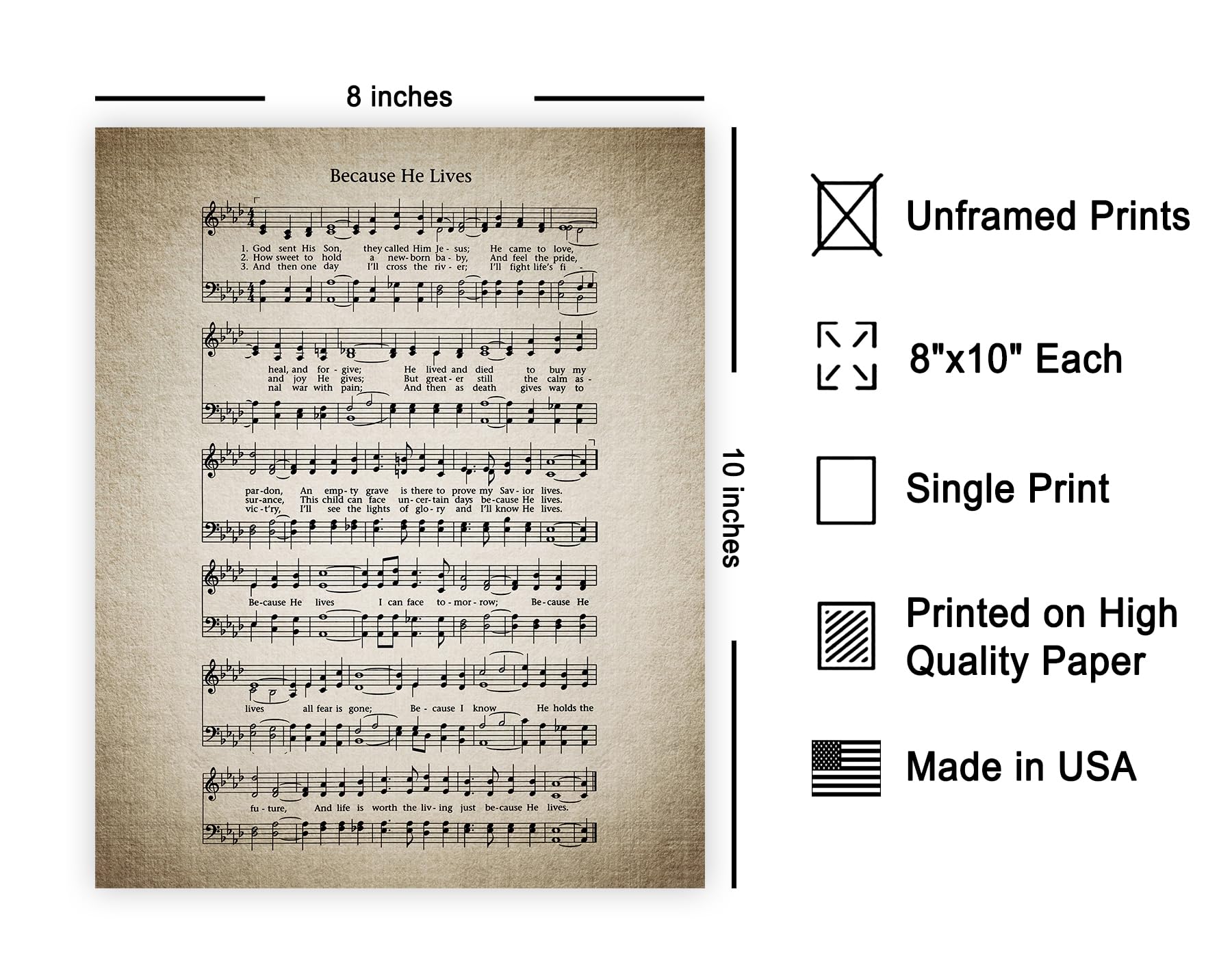 amazon-com-poster-master-vintage-because-he-lives-poster-retro-music-sheet-print-hymnal-art-gift-for-men-women-musicians-religious-decor-for-chapel-or-music-room for Free Printable Because He Lives Sheet Music Amazon.com: Poster Master Vintage Because He Lives Poster - Retro Music Sheet Print - Hymnal Art - Gift for Men, Women & Musicians - Religious Decor for Chapel or Music Room - for Free Printable Because He Lives Sheet Music