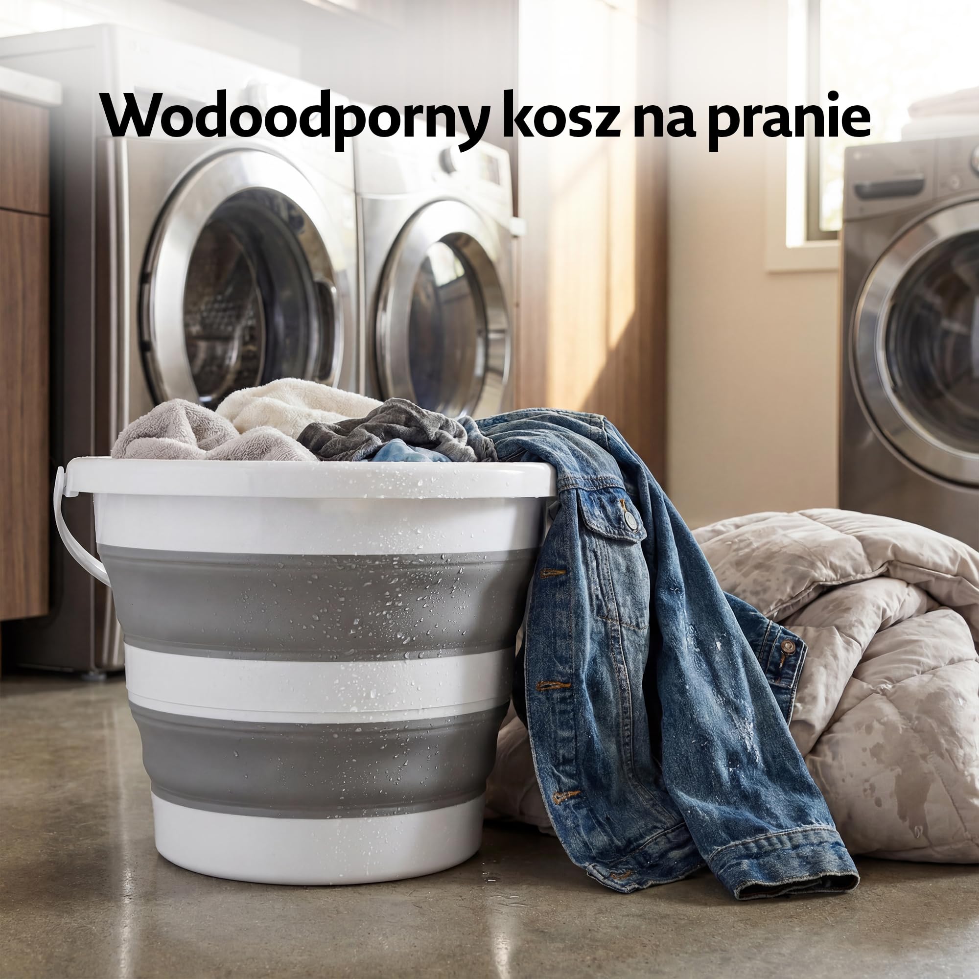 Składana miska ze śrubą spustową 10 l – tacka ociekowa do zlewu – ze śrubą spustową, patelnią do naczyń, składana umywalka, nie zajmuje dużo miejsca, antypoślizgowa, nadaje się do kontaktu z