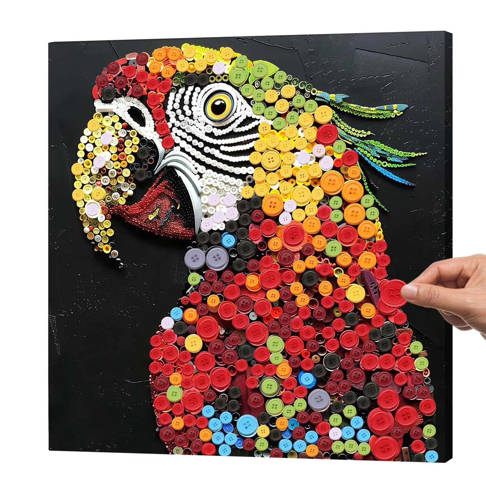 Kit de peinture pour bouton animal en résine aux détails d'art précis