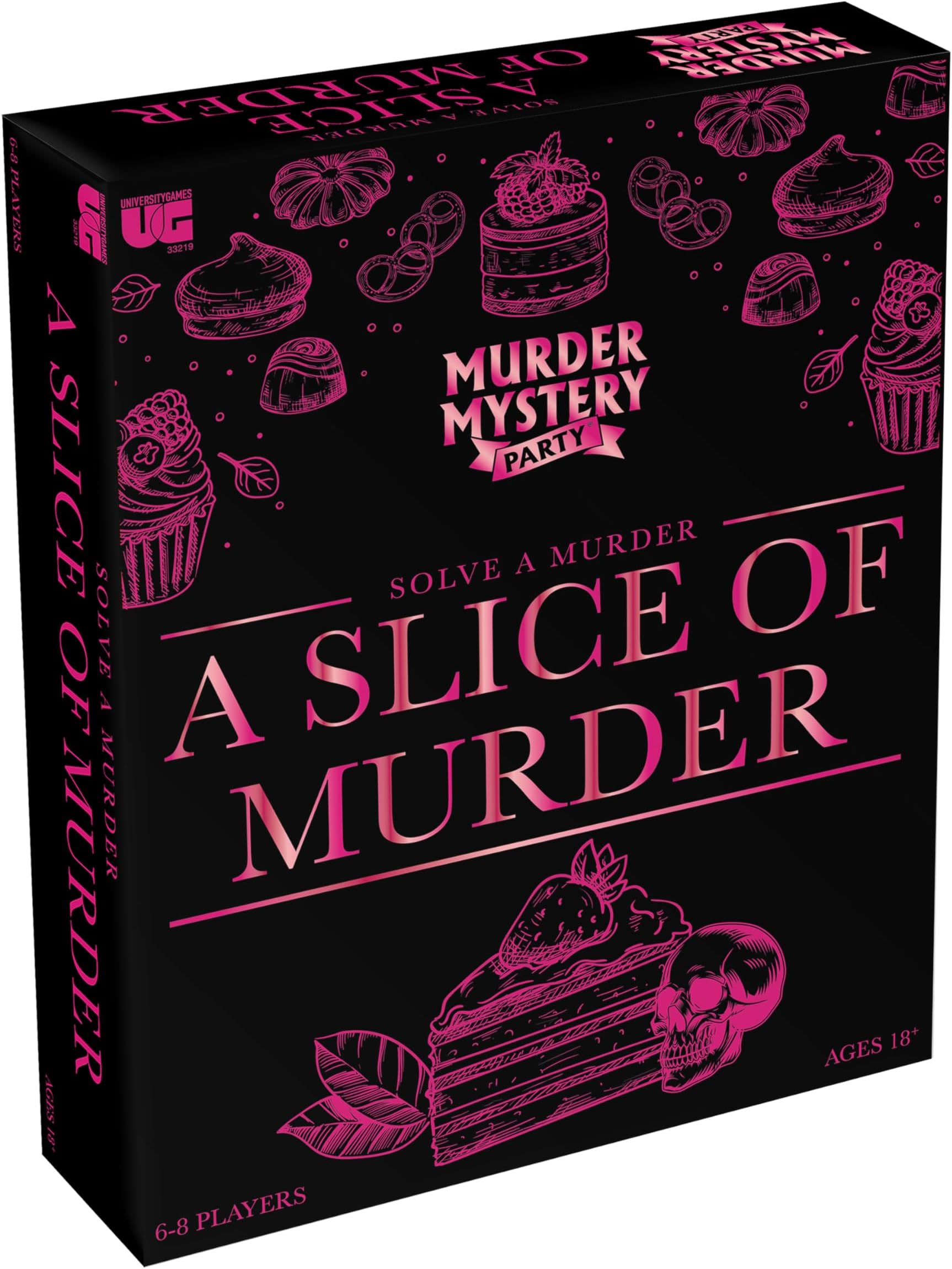 Murder Mystery Party, A Slice of Murder, Dinner Party Game Interactive Role Play Mystery for Adults Ages 18+