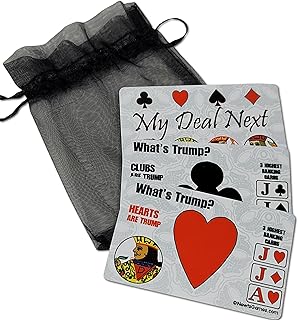 Time to Play Your Trump Card - Plastic Suited Trump Marker/Indicator for Euchre Playing Card Games with top Card rankings