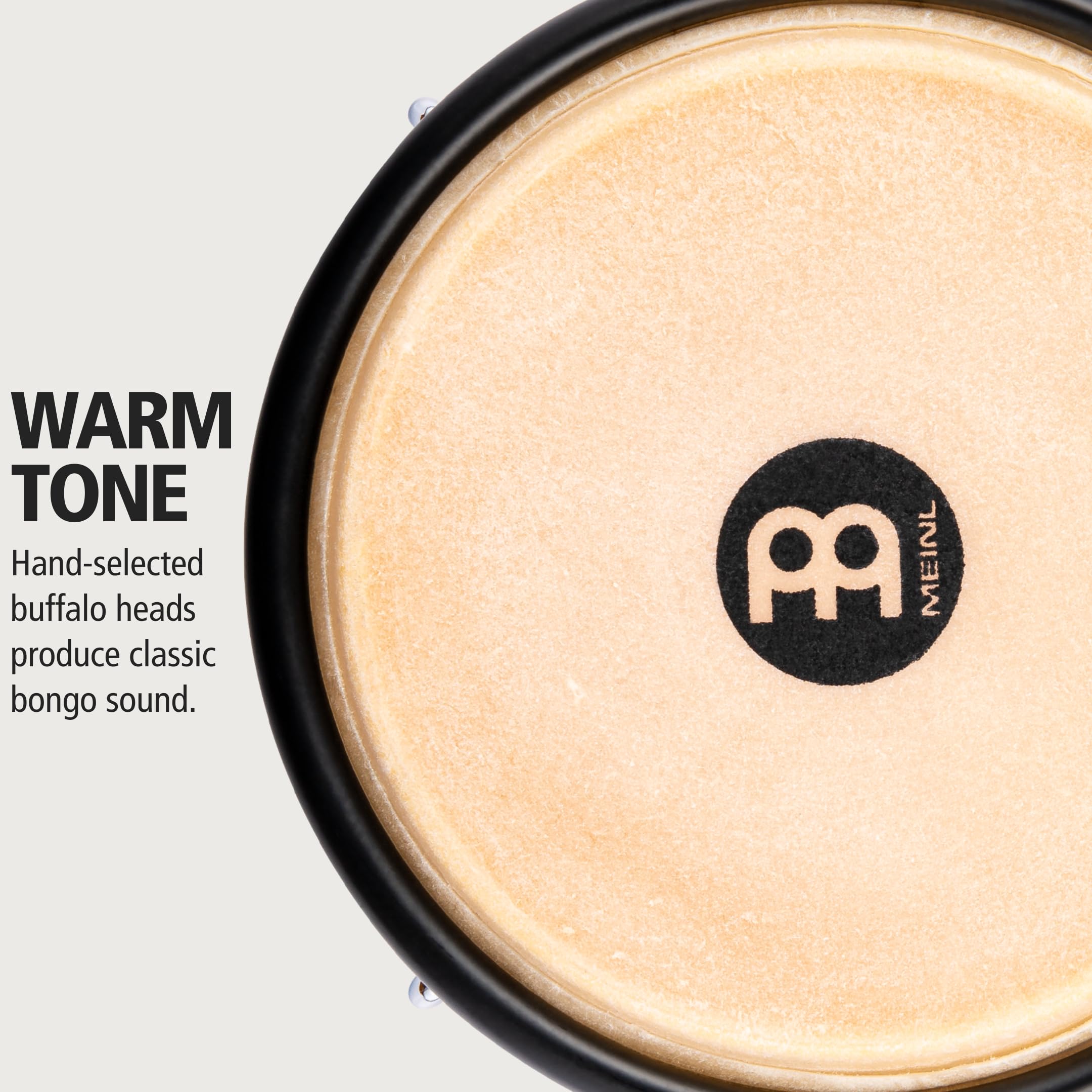 Meinl Percussion Bongos Journey Series - 2 Tamburi a Mano da 6.5 e 7.5 Pollici - Chiave Accordatura Inclusa - Plastica ABS, Yellow (HB50IY)