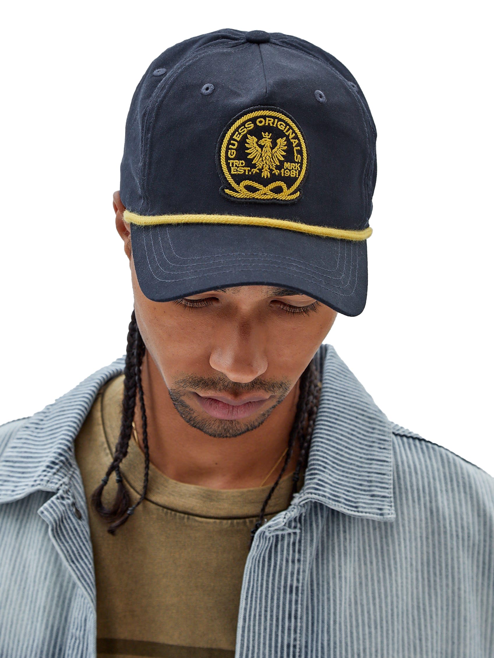 Amazon | [ゲス] キャップ GO ROPE TRUCKER HAT メンズ G7O1 | キャップ 通販