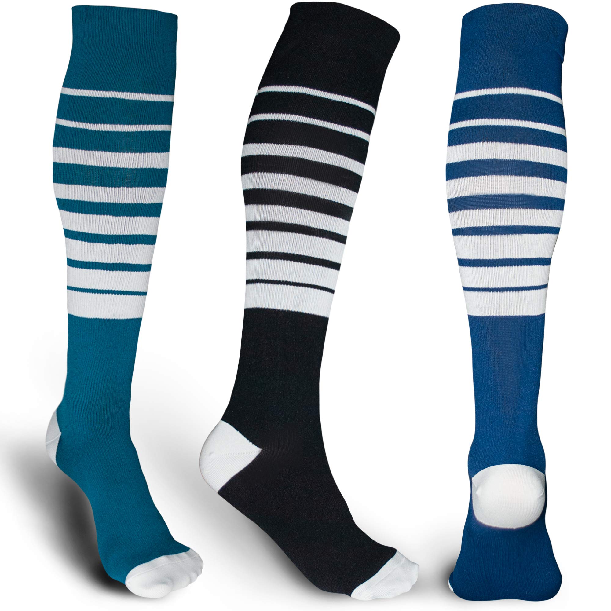 ODIJOO 1/3/8/10 Pairs Compression Socks Women&Men 20-30 mmHg Best for Athletic, Medical