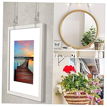 #絵画  #水墨画:吊り下げワイヤー&金具付き Amazon.co.jp: OOTSR 絵画吊り下げワイヤー ステンレススチール