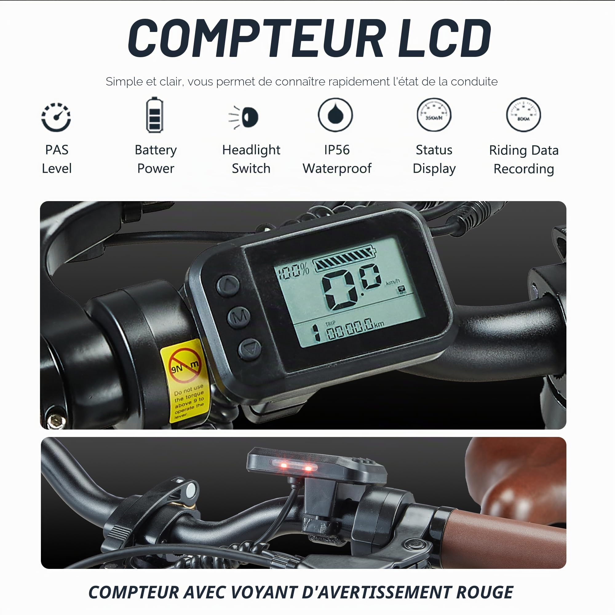 Vélo Électrique Pliable A20 Vélos Électrique 20" x 4 Fat E-Bike Urbain pour Adulte VTT Électrique Batterie 20Ah,Charge Max. 180KG,7 Vitesses,Suspension Complète