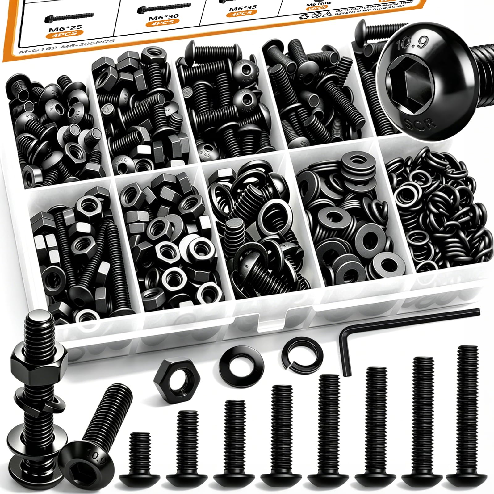 780PCS Stainless Steel Screw & Bolt Kit - DIY & Repairs -8 780PCS Stainless Steel Screw & Bolt Kit - DIY & Repairs -8