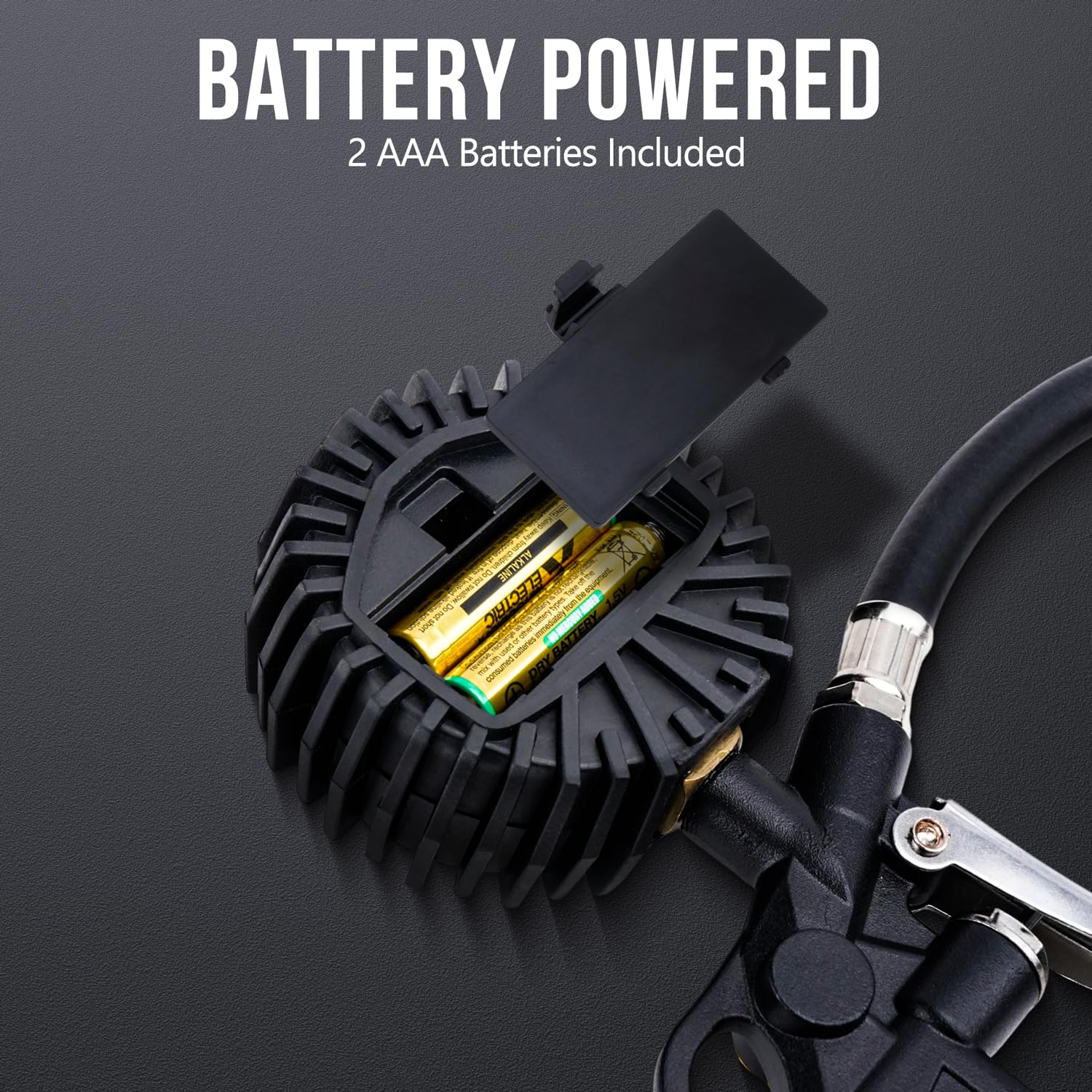 DigitPro Digital Tire Pressure Gauge with Inflator, 3-250 PSI Air Compressor Accessories with Air Chuck Quick Connect Coupler, Car Attachments with Rubber Hose for Car, Truck, SUV, Cycle, RV