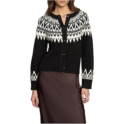 Sanctuary Fairisle Crewneck Cardi ink multi