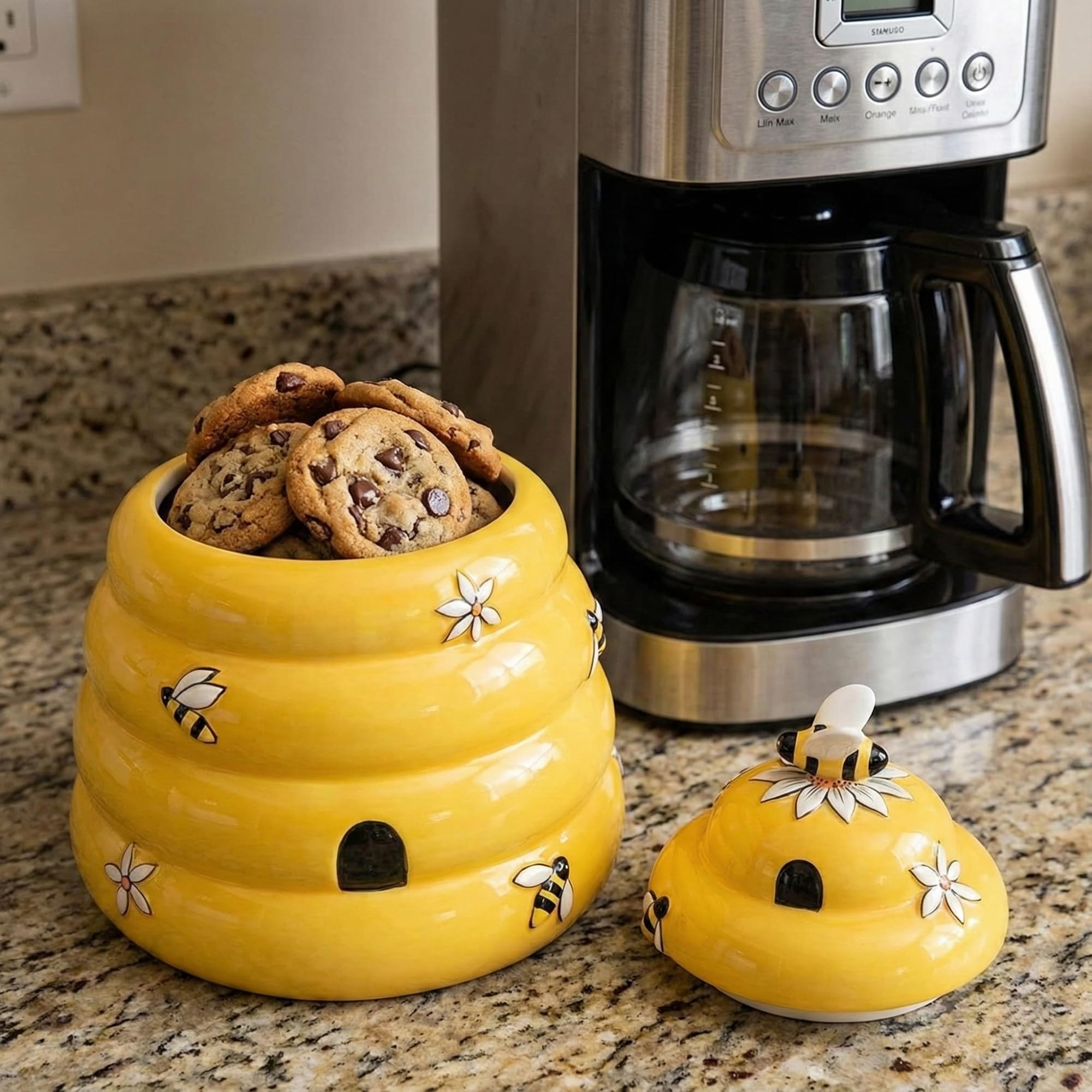 Amazon.com - Blue Sky Clayworks Classic Busy Bee Hive Honey Cookie Jar