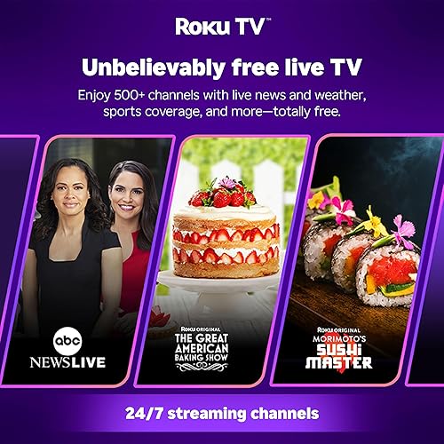 Miniatura 4 de Aurzen Roku - Proyector inteligente para TV con soporte plegable, Roku Streaming Experience integrado, 1080P FHD, Dolby Audio, enfoque automático y