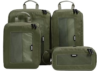 EPICKA TripCozy Compression Packing Cubes, 4 Set, Olive Green