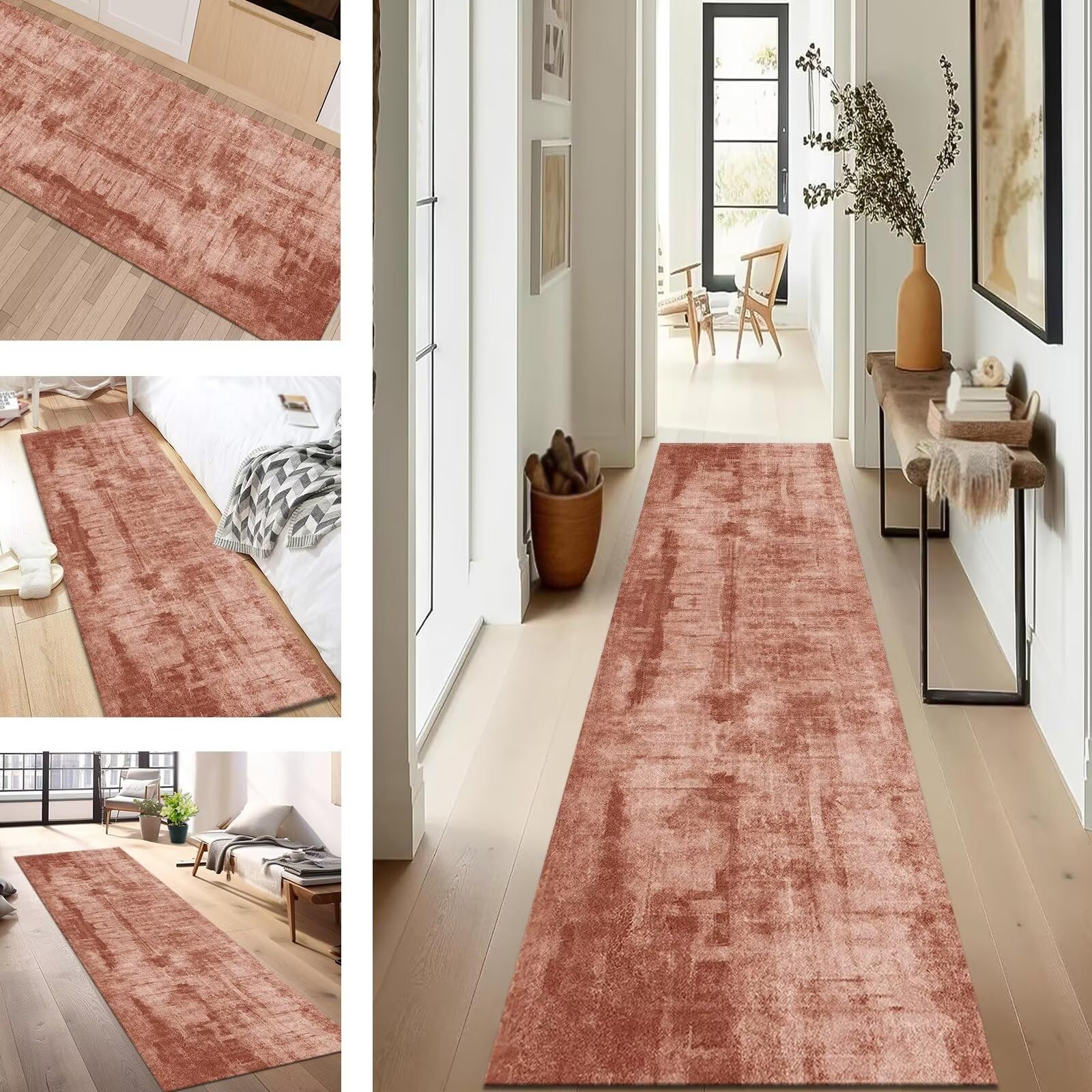 Tapis de couloir antidérapant et antisalissure lavable en machine 70x200