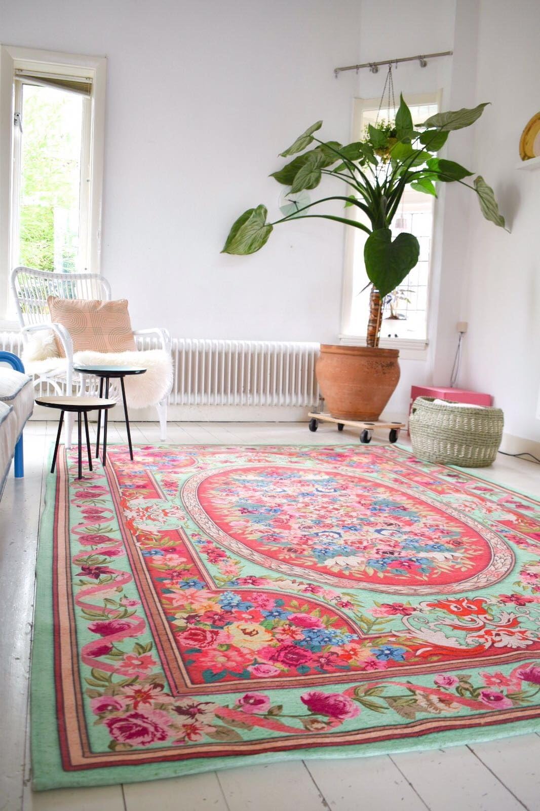 Vintage Look Shabby Chic Look Rug/| for Lounge Living Room Bedroom Hall and Others (Replica 610 225 X155 cm)